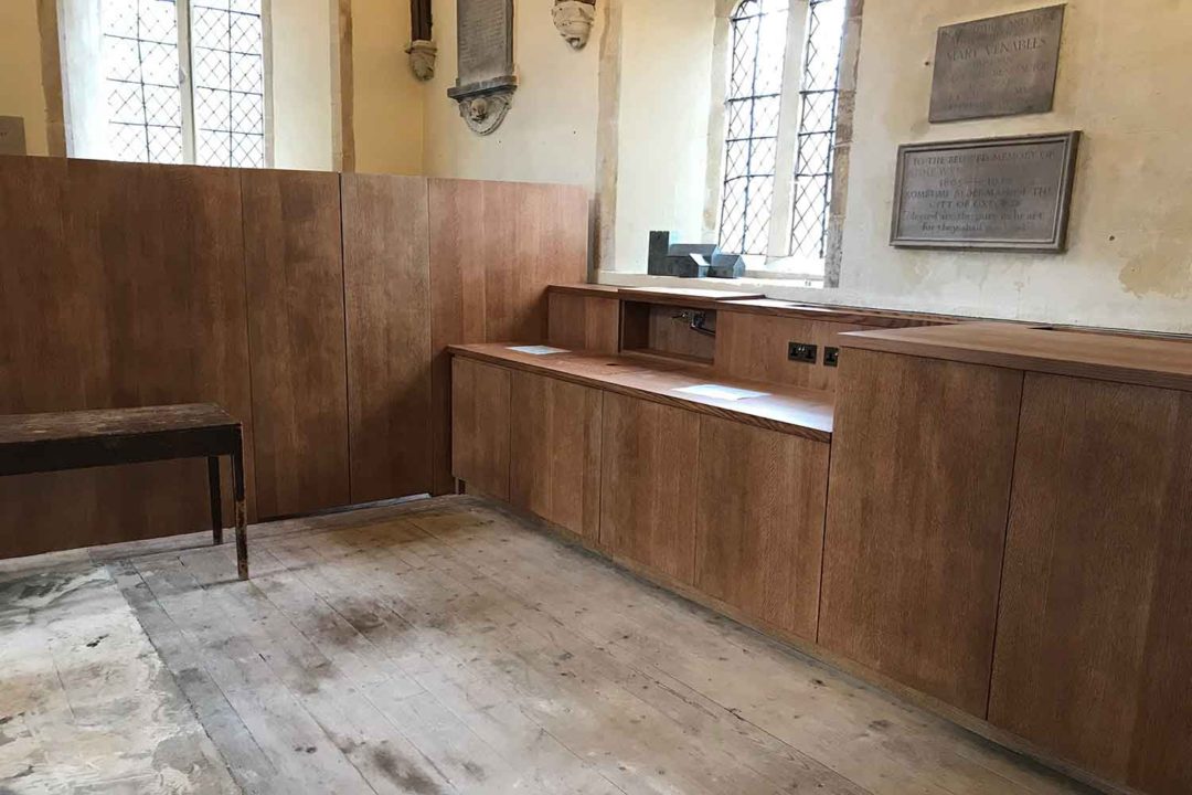 Bespoke Joinery for Historic Church in Oxfordshire